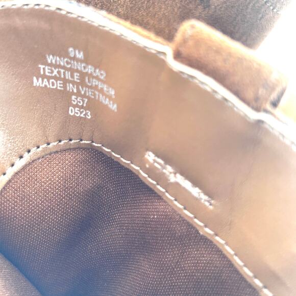 Nine West Cindra Western Boots 9 NWOT Brown Tan Ankle Booties Heel - Picture 5 of 9